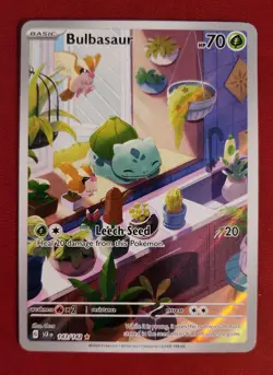 Bulbasaur 143/142 Sv07: Stellar Crown Holo Pokemon Card NM FRESH awesome art - Image 1