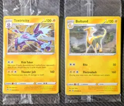 Boltund 076/202 & Toxtricity 063/189 - Sword & Shield - Pokemon card - promo - Image 1