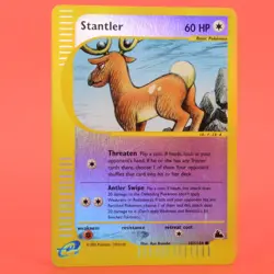 Pokemon TCG Card English e-Series Skyridge Stantler 102/144 Reverse Holo - Image 1