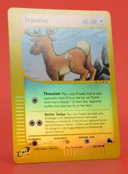 Pokemon TCG Card English e-Series Skyridge Stantler 102/144 Reverse Holo - Image 3