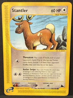 Stantler 102/144 Skyridge Common Pokemon TCG Card - NM - Image 1