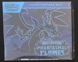 Pokemon TCG Mega Evolution Phantasmal Flames Elite Trainer Box ETB New Sealed - Image 1