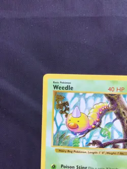 Pokemon Cards: Base Set Shadowless Common: Weedle 69/102 - Image 2