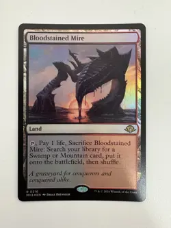Bloodstained Mire Foil MTG Magic the Gathering Card NM Near Mint MH3 - Image 1
