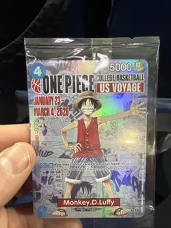 One Piece CCG Monkey.D.Luffy BVB x One Piece Match Day '26 Promo Card Sealed - Image 1