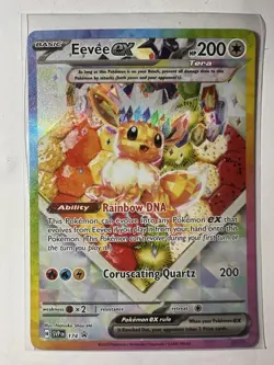 Pokemon Eevee ex 174 Scarlet & Violet Promo Holo EX 200 HP Card English - Image 1