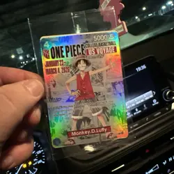 One Piece Monkey D. Luffy US College Basketball Promo Card RUTGERS - Image 4