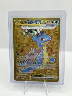 Pokemon Lapras ex 164 Scarlet & Violet Promo Full Art Holo 220 HP Card - Image 1