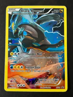 Pokemon TCG Black Kyurem XY80 Full Art Black Star Promo Holo Card 2015 - Image 1