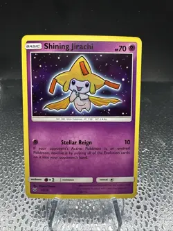 Pokemon TCG Shining Jirachi Holo Rare Card 42/73 Shining Legends Series - Image 1