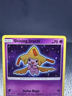 Pokemon TCG Shining Jirachi Holo Rare Card 42/73 Shining Legends Series - Image 3