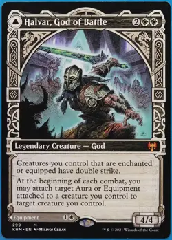 Halvar, God of Battle / Sword of the Realms (Showcase) Kaldheim NM (509986) - Image 1