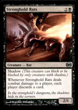 MTG Stronghold Rats LP Light Play Future Sight [4169] - Image 1