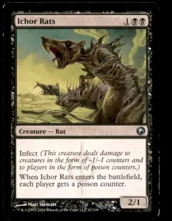 Ichor Rats LP Light Play Scars of Mirrodin MTG [7210] - Image 1