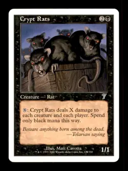 Crypt Rats LP Light Play Modern Horizons MTG [8806] - Image 1