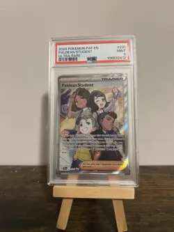 2024 Pokemon TCG Paldean Fates Paldean Student Ultra Rare PSA9 - Image 1