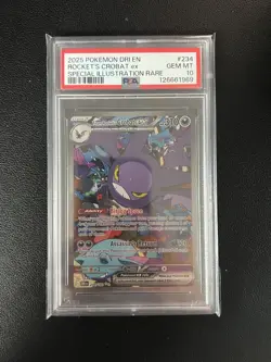 Graded Pokemon - Team Rocket's Crobat ex 234/182 Destined Rivals PSA 10 - Image 1
