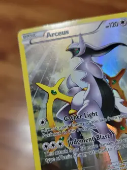 Arceus XY83 Full Art Holo Ultra Rare Pokemon Card Black Star Promo 2015 MP - Image 2