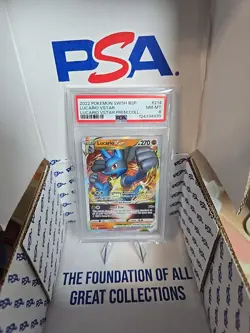 Pokemon TCG Lucario VSTAR Holo Black Star Promo SWSH214 - Image 1
