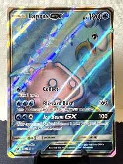 Pokemon TCG: Sun & Moon Base Set Lapras GX 139/149 Full Art Ultra Rare LP - Image 1