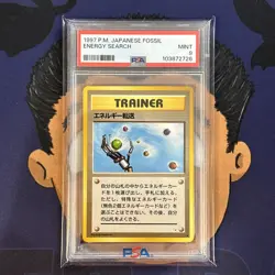 PSA 9 MINT 1997 Pokemon Japanese Fossil ENERGY SEARCH - Image 2