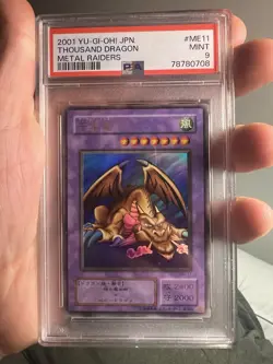 PSA 9 Yu-Gi-Oh Mint Thousand Dragon ME-11 Metal Raiders 2001 Japanese - Image 1