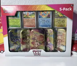 Pokemon Scarlet & Violet 151 5-Pack Tin - Image 1