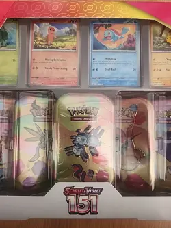 Pokemon TCG Scarlet & Violet 151 5-Pack of Mini Tins and 4 Promo Bundle- Sealed - Image 2