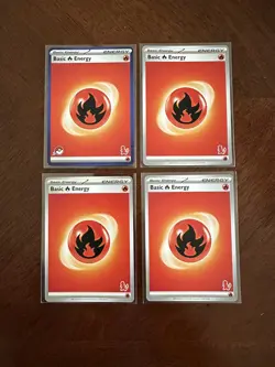 Pokemon TCG - My First Battle - 4x Fire Energy - Theme Deck Exclusive NM - Image 1