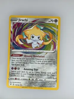 2020 Pokemon Vivid Voltage Jirachi 119/185 NM - Image 1