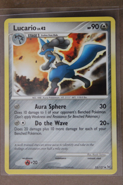 Pokemon TCG Lucario 53/127 Platinum Regular Diamond and Pearl - Image 1