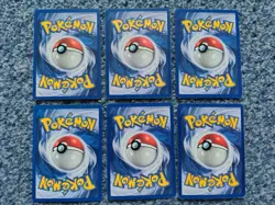 POKEMON TCG BASE SET 1999 FULL SET OF 6 RARE POKEMON PLAYED 18/102 - 22/102 WOTC - Image 4