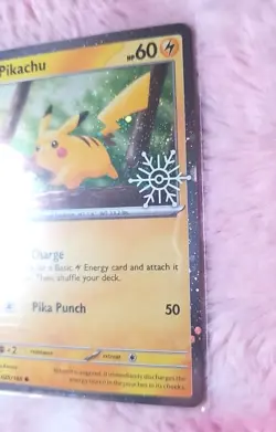 Pokemon Pikachu 025/165 Holiday Calendar 2025 Cosmos Holo Stamped - Image 3