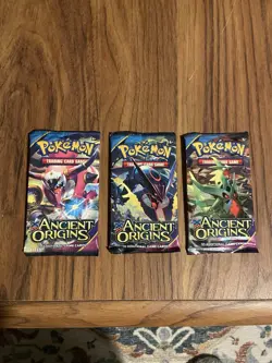 SEALED Pokemon XY Ancient Origins Booster Packs x3 - Untampered and Unweighed 820650109904 - Image 1