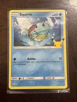 McDonald's 2021 Pokemon 25th Anniversary Squirtle Base Celebrations 17/25 - Image 1
