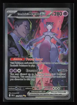 Team Rocket's Mewtwo ex SIR 231/182 Sv10: Destined Rivals Holo Pokemon TCG - Image 1