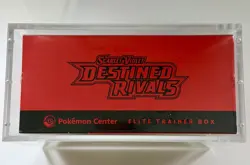 Pokemon Center Destined Rivals ETB w/ Acrylic Case Sealed Scarlet Violet - Image 4