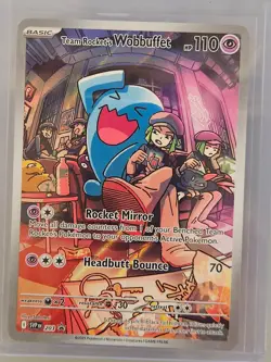 Pokemon TCG - Team Rocket's Wobbuffet 203 SVP NM [SEALED] Scarlet & Violet Promo - Image 1
