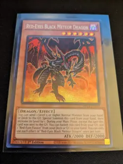 Red-Eyes Black Meteor Dragon MP24-EN107 2024 Mega Tin Pack 1st Edition Yugioh - Image 1