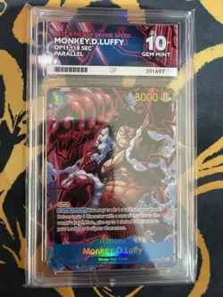 ONE PIECE MONKEY.D.LUFFY OP11-118 SEC PARALLEL ACE 10 - Image 1