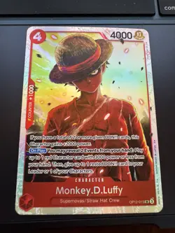 2025 One Piece Legacy of the Master Monkey.D.Luffy OP12-015 NM - Image 1