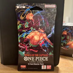 One Piece OP-06 Wings Of The Captain Blister Pack - Sleeved Booster - Brand New - Image 1