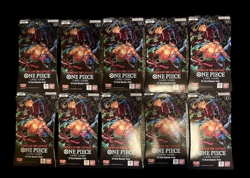 ONE PIECE OP-06 WINGS OF THE CAPTAIN SLEEVED BOOSTER BLISTER PACK - LOT OF 10 - Image 1