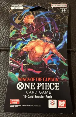 One Piece OP-06 Wings Of The Captain Blister Pack - Sleeved Booster - Brand New - Image 1
