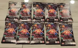 (10) One Piece OP-06 Wings Of The Captain Blister Pack - Sleeved Booster LOT - Image 1