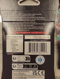(10) One Piece OP-06 Wings Of The Captain Blister Pack - Sleeved Booster LOT - Image 3