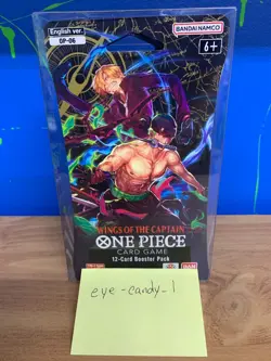 One Piece OP-06 Wings Of The Captain Sleeved Blister Booster Pack New Sealed - Image 1