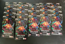 Lot of 22 Pcs One Piece OP-06 Wings Of The Captain Blister Pack Sleeved Booster - Image 1