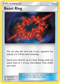 Beast Ring 102/131 Rare | Forbidden Light | Pokemon Card - Image 1