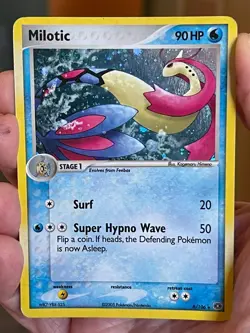 POKEMON MILOTIC 8/106 RARE COSMOS HOLOFOIL EX EMERALD HP CARD - Image 1